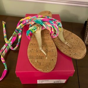 Lilly Pulitzer Shady Lady Harbor Sandal 8